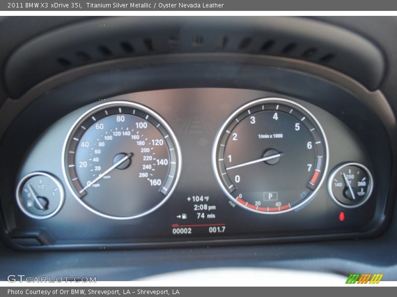  2011 X3 xDrive 35i xDrive 35i Gauges