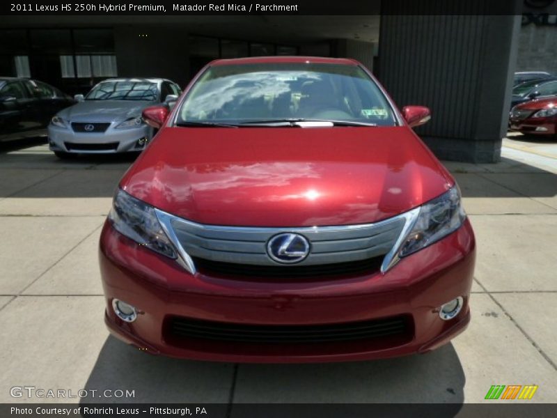 Matador Red Mica / Parchment 2011 Lexus HS 250h Hybrid Premium