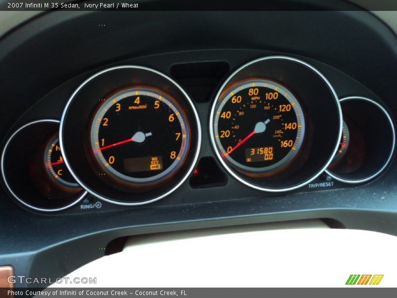 Ivory Pearl / Wheat 2007 Infiniti M 35 Sedan