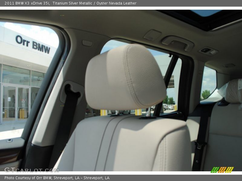 Titanium Silver Metallic / Oyster Nevada Leather 2011 BMW X3 xDrive 35i