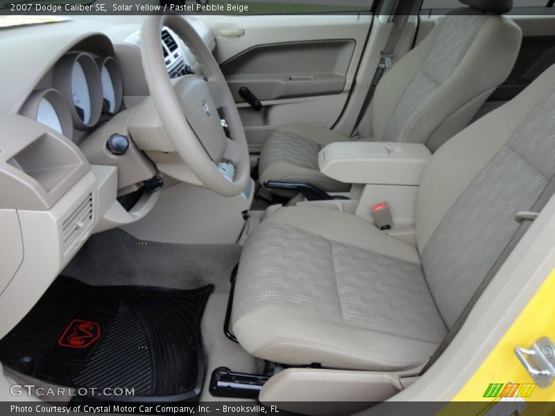 Solar Yellow / Pastel Pebble Beige 2007 Dodge Caliber SE