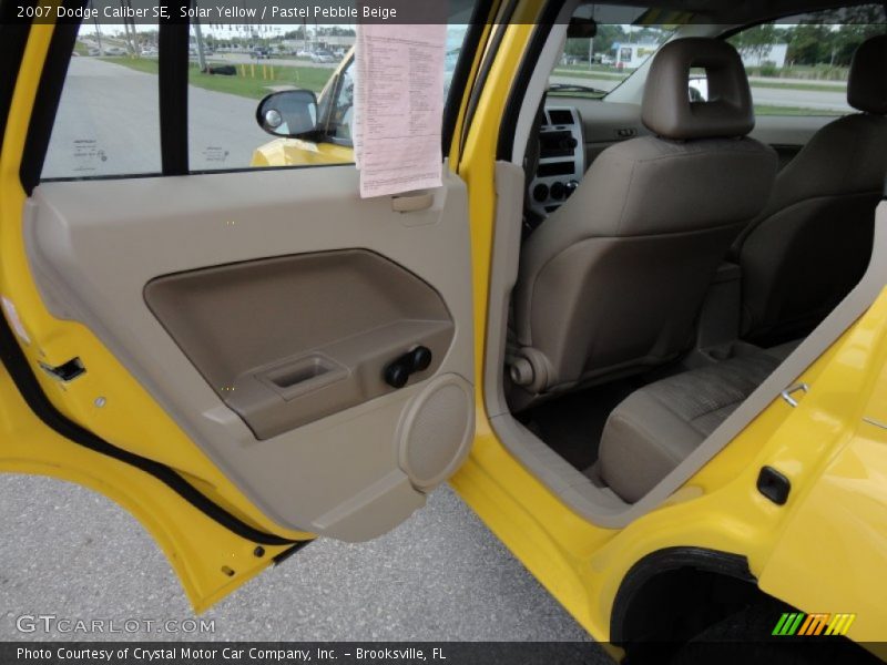 Solar Yellow / Pastel Pebble Beige 2007 Dodge Caliber SE