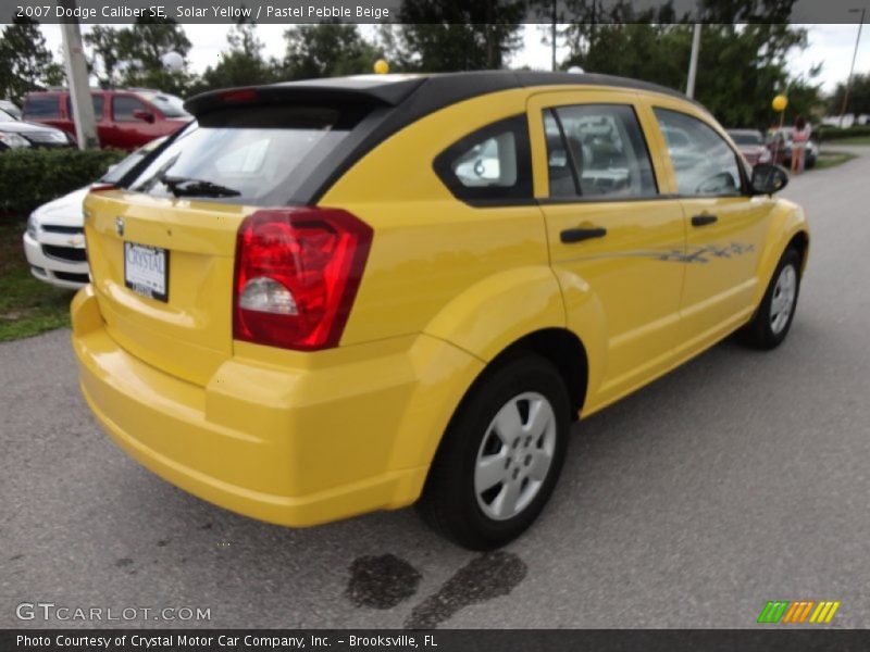 Solar Yellow / Pastel Pebble Beige 2007 Dodge Caliber SE