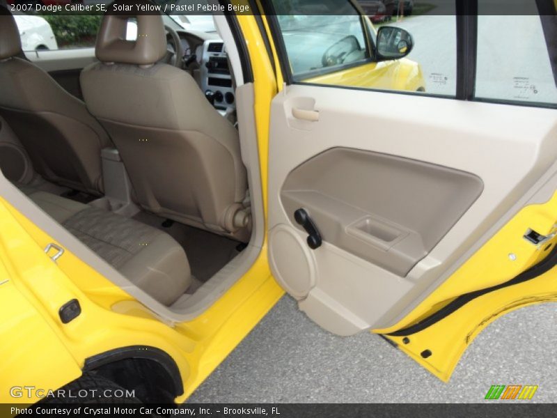 Solar Yellow / Pastel Pebble Beige 2007 Dodge Caliber SE