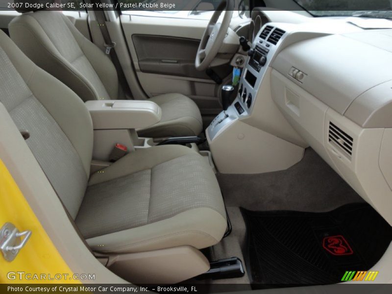 Solar Yellow / Pastel Pebble Beige 2007 Dodge Caliber SE