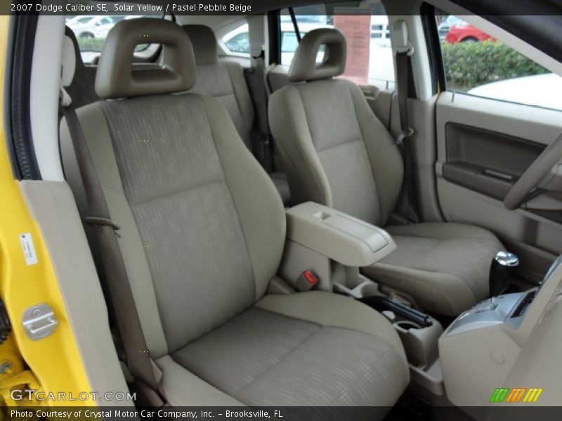 Solar Yellow / Pastel Pebble Beige 2007 Dodge Caliber SE