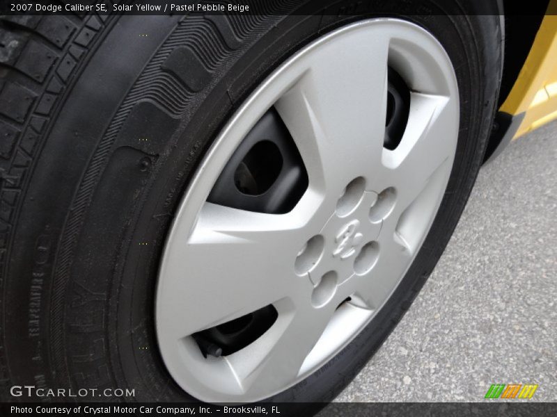 Solar Yellow / Pastel Pebble Beige 2007 Dodge Caliber SE