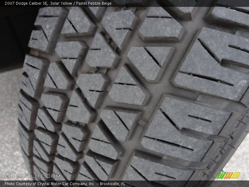 Solar Yellow / Pastel Pebble Beige 2007 Dodge Caliber SE