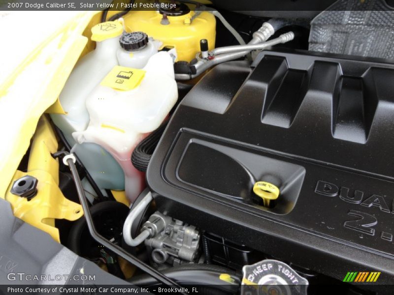 Solar Yellow / Pastel Pebble Beige 2007 Dodge Caliber SE