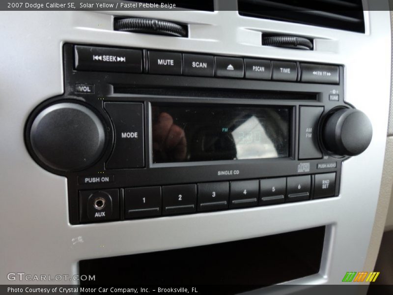 Solar Yellow / Pastel Pebble Beige 2007 Dodge Caliber SE