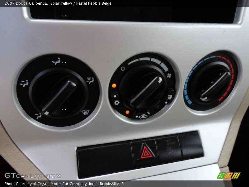 Solar Yellow / Pastel Pebble Beige 2007 Dodge Caliber SE