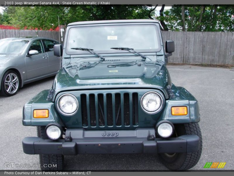 Shale Green Metallic / Khaki 2003 Jeep Wrangler Sahara 4x4