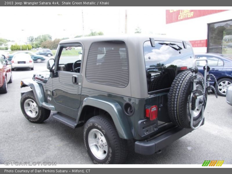 Shale Green Metallic / Khaki 2003 Jeep Wrangler Sahara 4x4