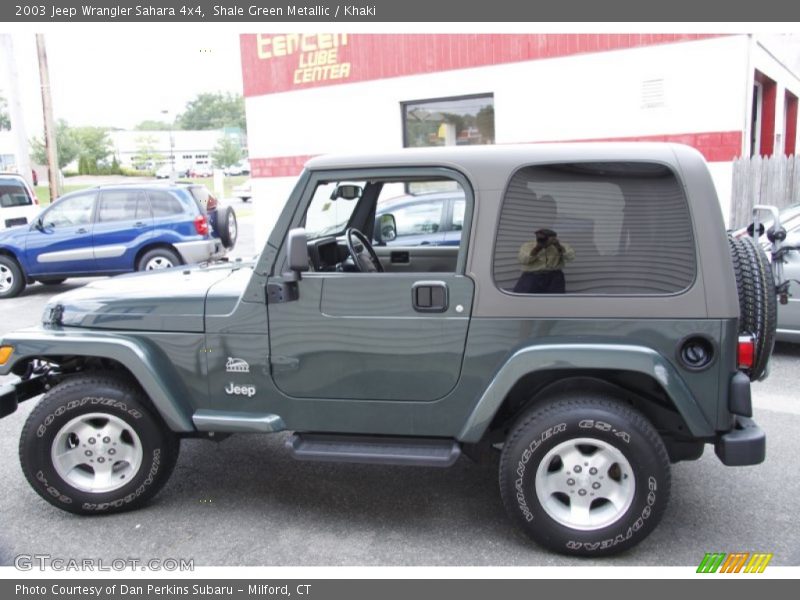 Shale Green Metallic / Khaki 2003 Jeep Wrangler Sahara 4x4