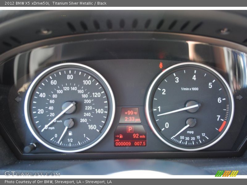  2012 X5 xDrive50i xDrive50i Gauges