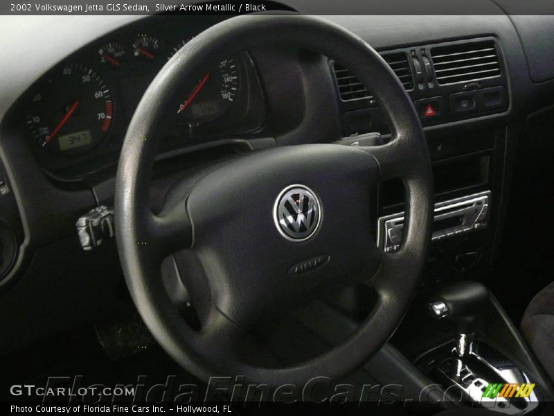 Silver Arrow Metallic / Black 2002 Volkswagen Jetta GLS Sedan