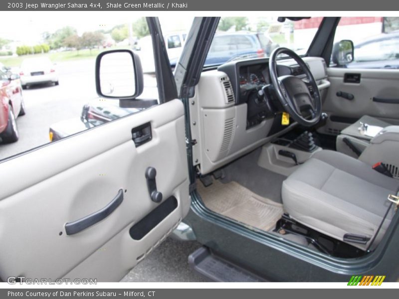 Shale Green Metallic / Khaki 2003 Jeep Wrangler Sahara 4x4