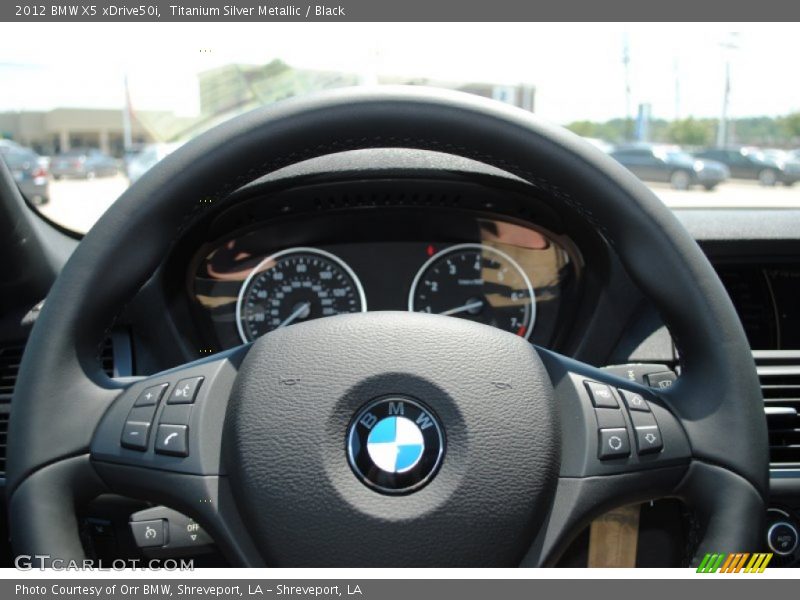 Titanium Silver Metallic / Black 2012 BMW X5 xDrive50i