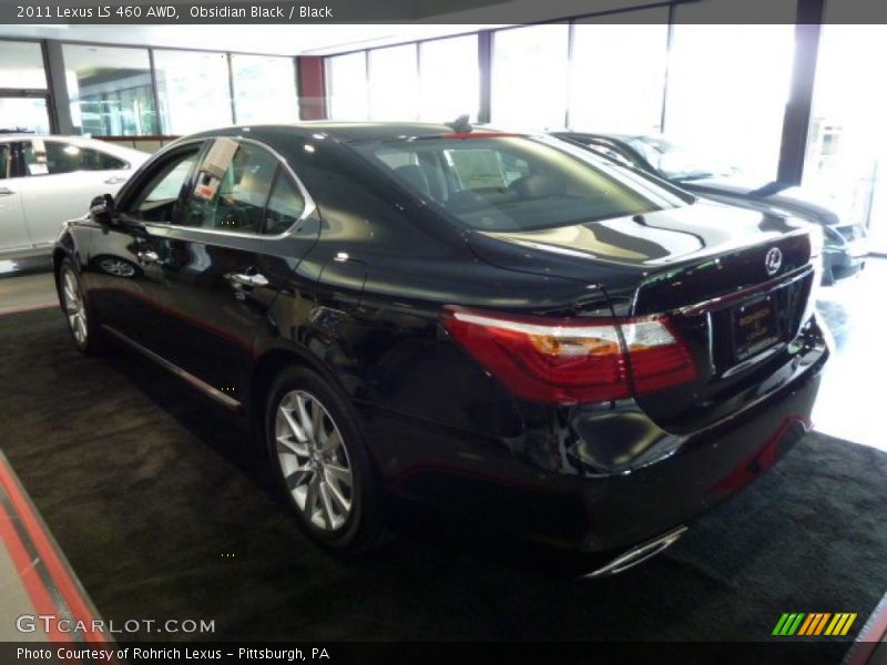 Obsidian Black / Black 2011 Lexus LS 460 AWD