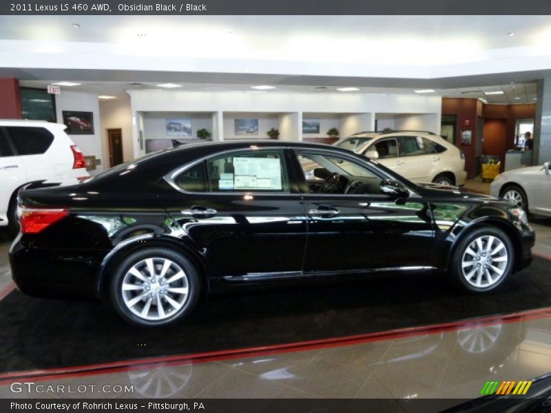 Obsidian Black / Black 2011 Lexus LS 460 AWD