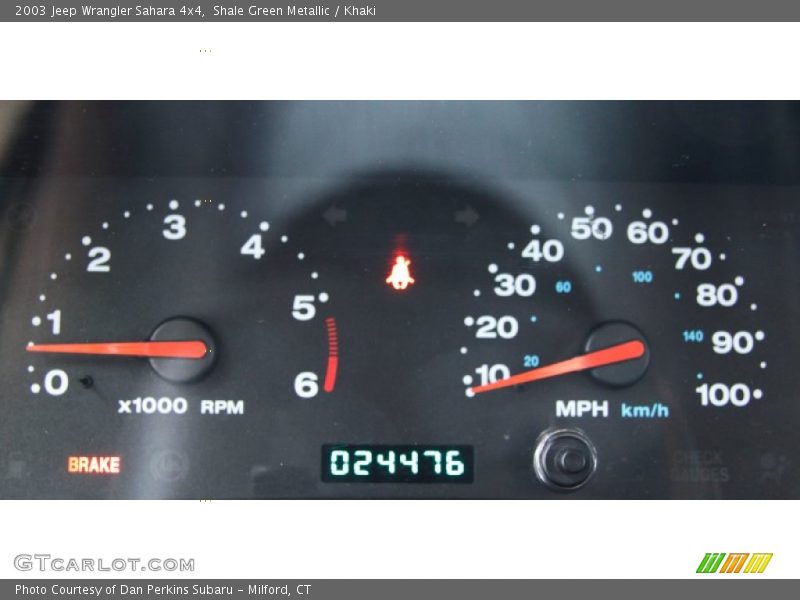 Shale Green Metallic / Khaki 2003 Jeep Wrangler Sahara 4x4