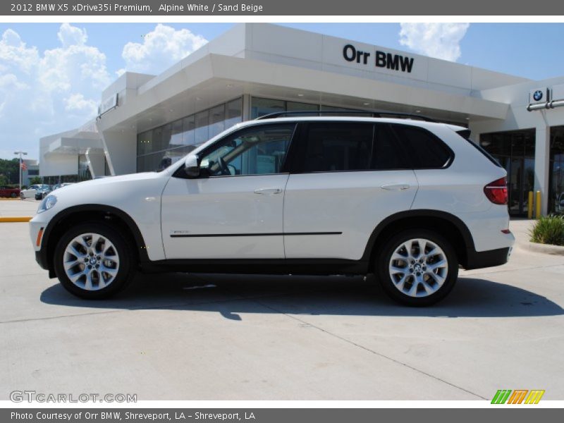 Alpine White / Sand Beige 2012 BMW X5 xDrive35i Premium