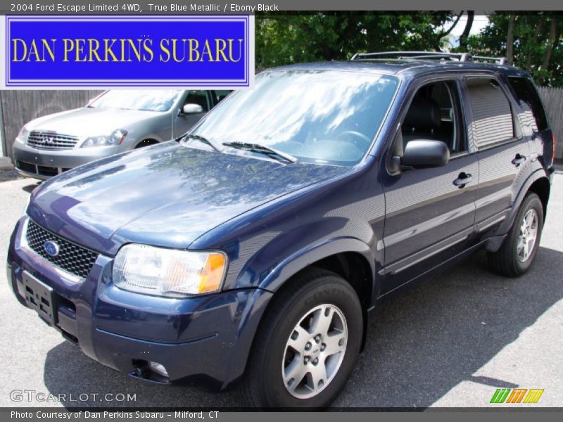 True Blue Metallic / Ebony Black 2004 Ford Escape Limited 4WD