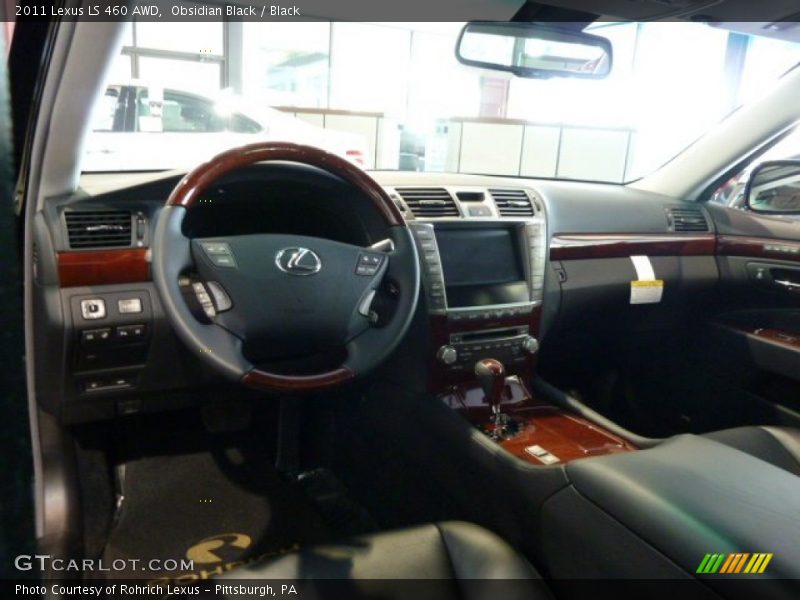 Obsidian Black / Black 2011 Lexus LS 460 AWD
