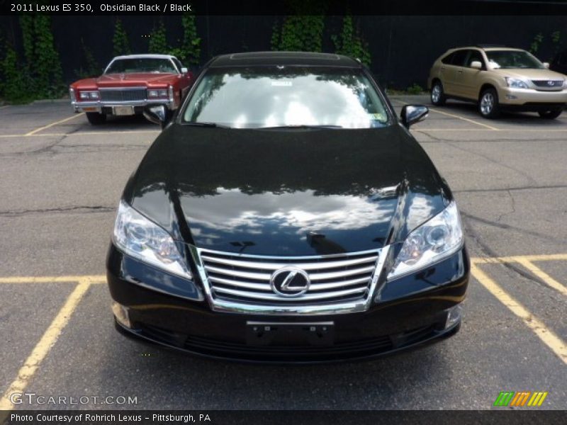 Obsidian Black / Black 2011 Lexus ES 350