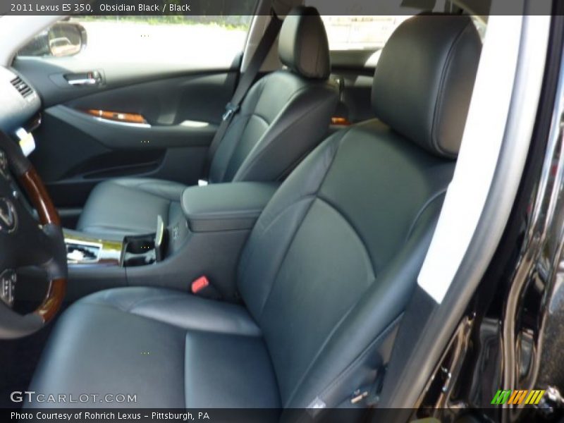 Obsidian Black / Black 2011 Lexus ES 350