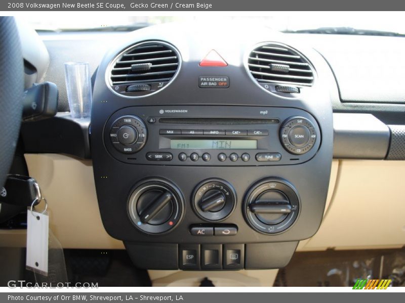 Controls of 2008 New Beetle SE Coupe
