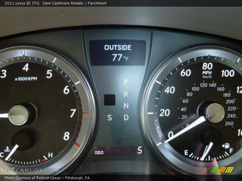 Satin Cashmere Metallic / Parchment 2011 Lexus ES 350