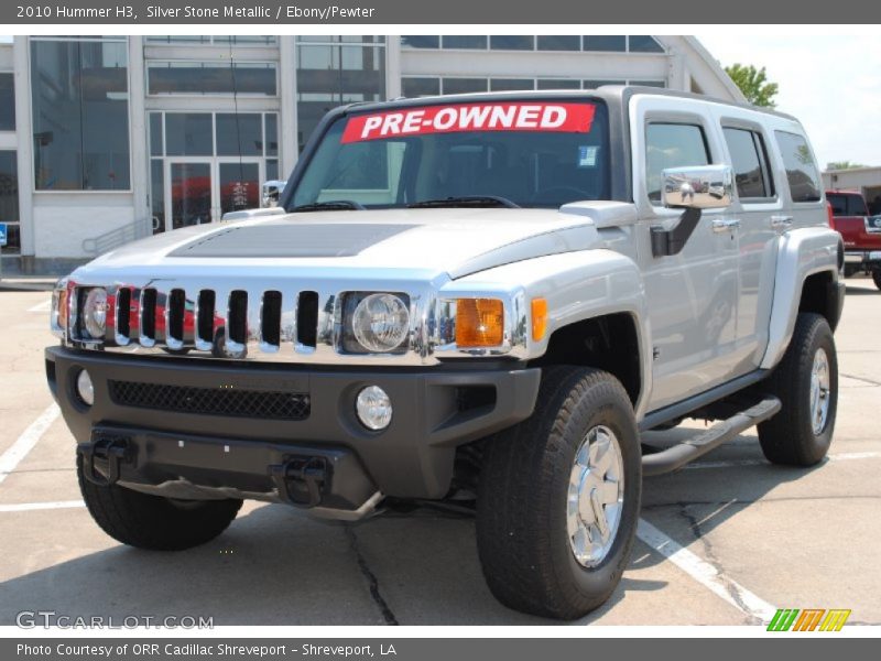 Silver Stone Metallic / Ebony/Pewter 2010 Hummer H3