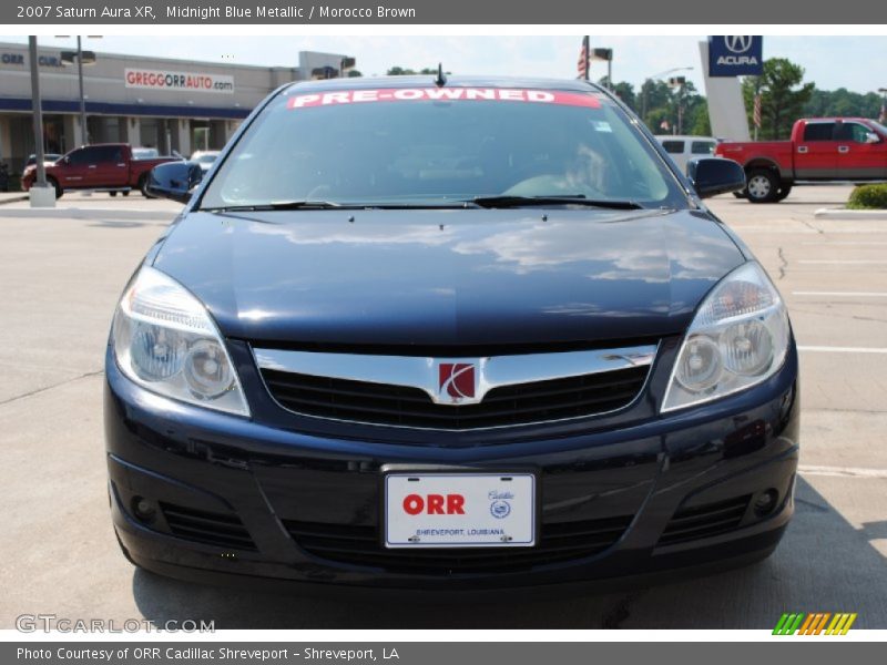 Midnight Blue Metallic / Morocco Brown 2007 Saturn Aura XR