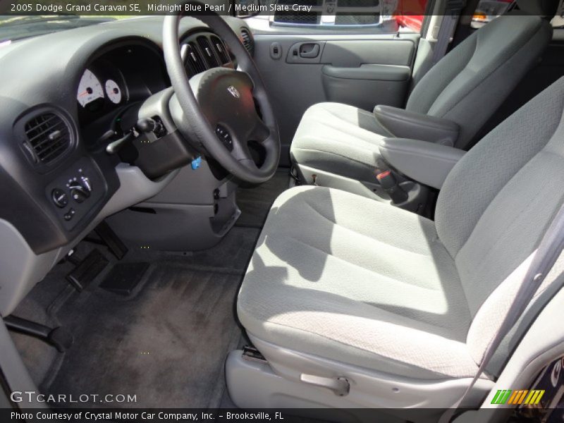 Midnight Blue Pearl / Medium Slate Gray 2005 Dodge Grand Caravan SE