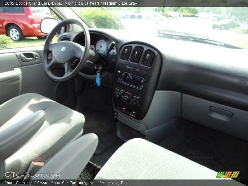Midnight Blue Pearl / Medium Slate Gray 2005 Dodge Grand Caravan SE