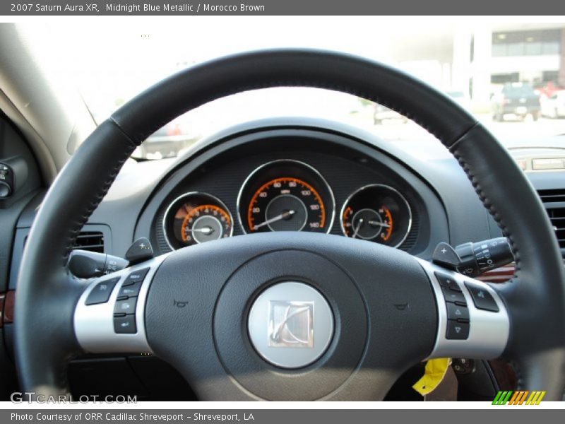 Midnight Blue Metallic / Morocco Brown 2007 Saturn Aura XR