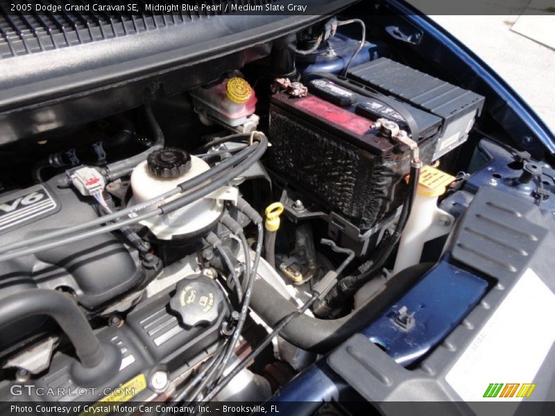 Midnight Blue Pearl / Medium Slate Gray 2005 Dodge Grand Caravan SE