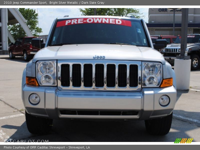 Bright Silver Metallic / Dark Slate Gray 2010 Jeep Commander Sport