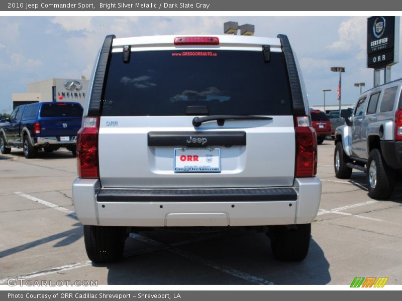 Bright Silver Metallic / Dark Slate Gray 2010 Jeep Commander Sport
