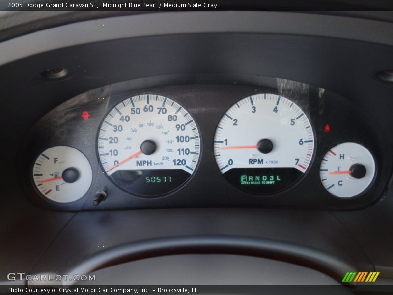 Midnight Blue Pearl / Medium Slate Gray 2005 Dodge Grand Caravan SE