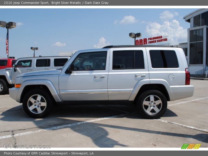 Bright Silver Metallic / Dark Slate Gray 2010 Jeep Commander Sport