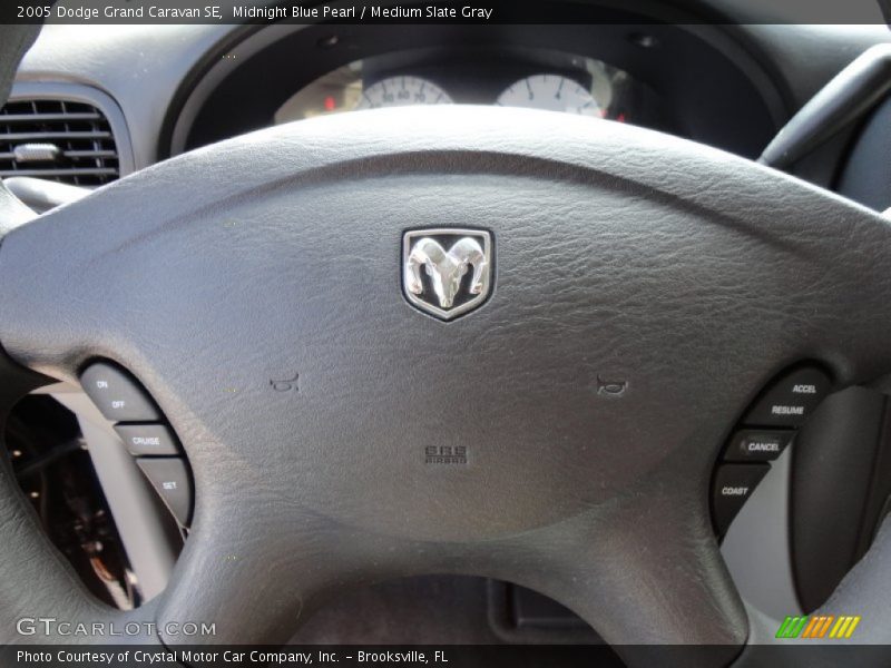 Midnight Blue Pearl / Medium Slate Gray 2005 Dodge Grand Caravan SE