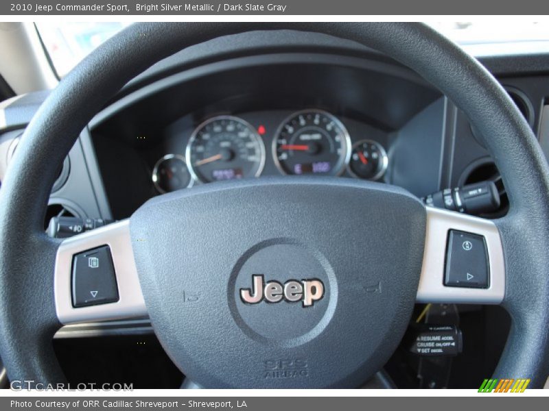 Bright Silver Metallic / Dark Slate Gray 2010 Jeep Commander Sport