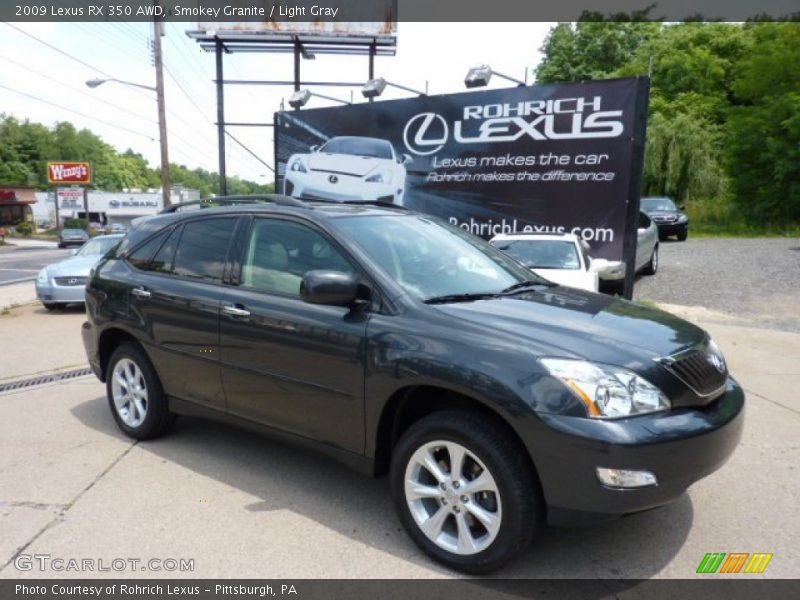 Smokey Granite / Light Gray 2009 Lexus RX 350 AWD