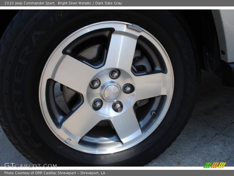 Bright Silver Metallic / Dark Slate Gray 2010 Jeep Commander Sport