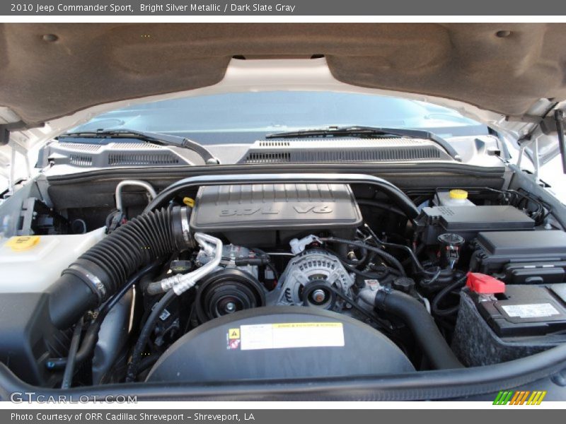 Bright Silver Metallic / Dark Slate Gray 2010 Jeep Commander Sport