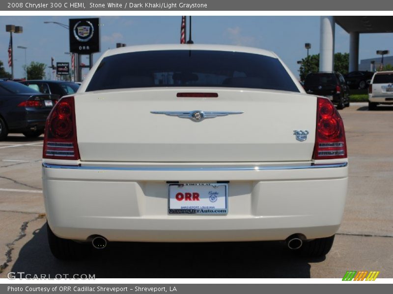 Stone White / Dark Khaki/Light Graystone 2008 Chrysler 300 C HEMI