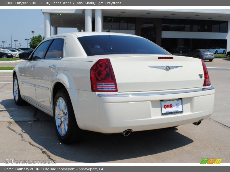 Stone White / Dark Khaki/Light Graystone 2008 Chrysler 300 C HEMI