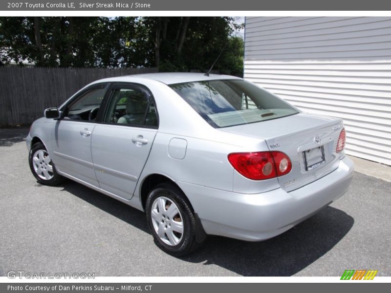 Silver Streak Mica / Stone 2007 Toyota Corolla LE